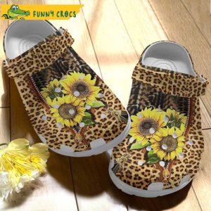 Animal Skin Sunflower Cheetah Floral Crocs