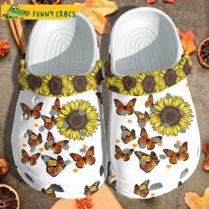 Autism Be Kind Sunflower Cancer Awareness Butterfly Crocs