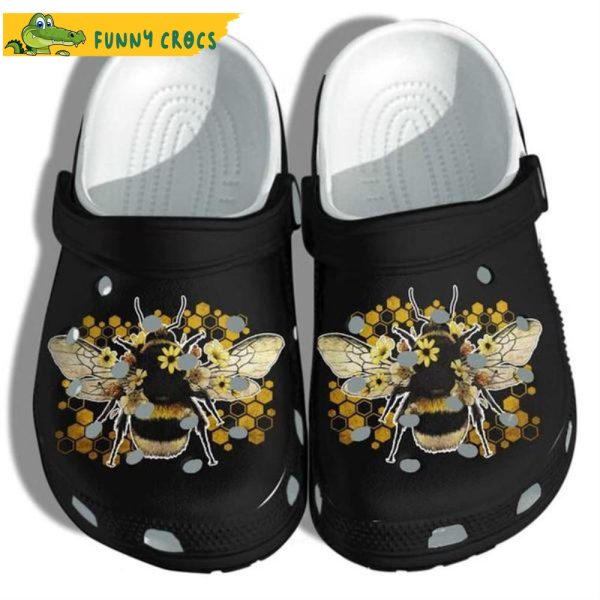 Autism For Best Friend Bee Floral Crocs