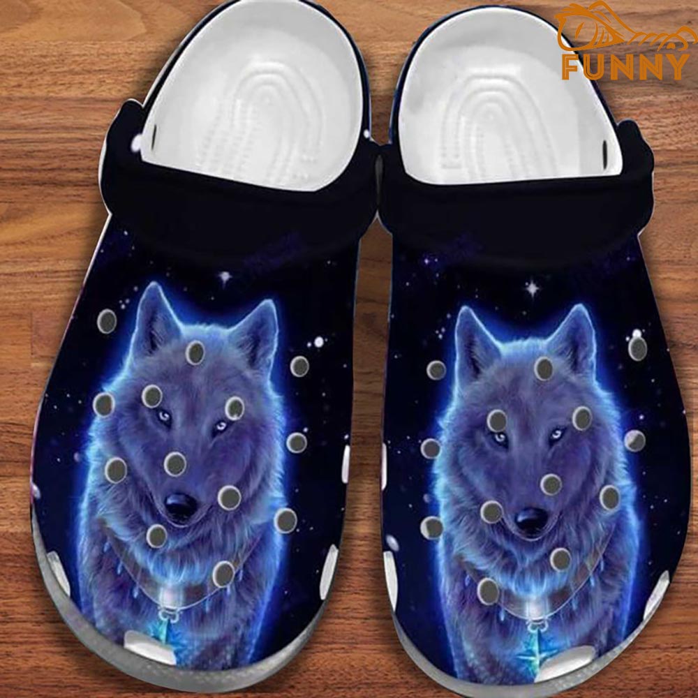 Awesome Brighten Wolf Crocs