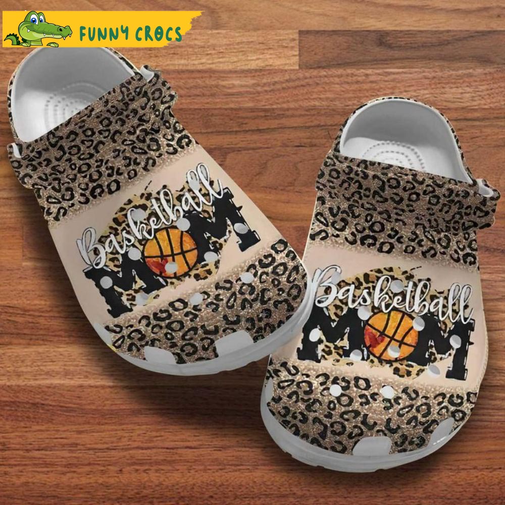 Basketball Mom Leopard Pattern Crocs