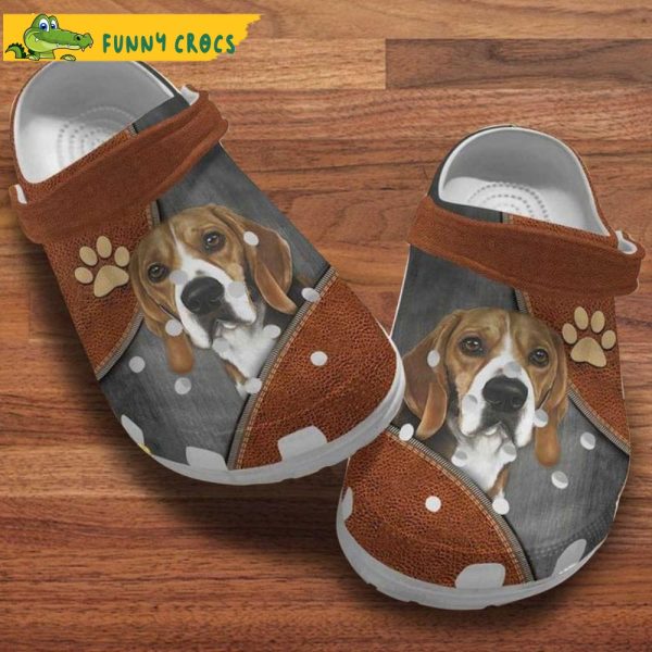 Beagle Leather Dog Crocs