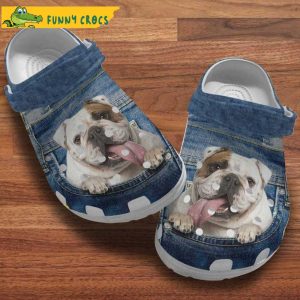 Bulldog Puppy Jeans Dog Crocs