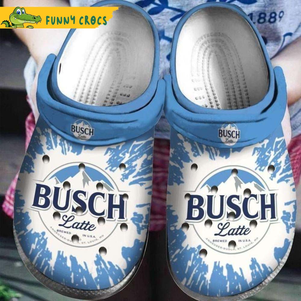 Busch Latte Beer Crocs Clog Shoes - Step into style with Funny Crocs