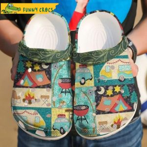 Camping Vibe Croc Camper Family Valentines Day Crocs Clog Shoes