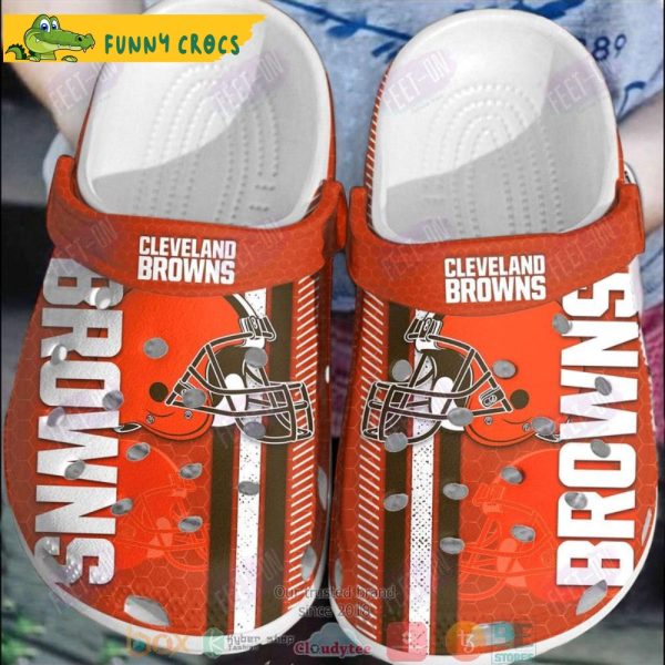 Cleveland Browns Red Nfl Crocs Clog Shoes