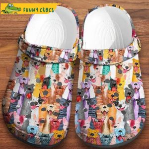 Colorful Dogs Pattern Crocs
