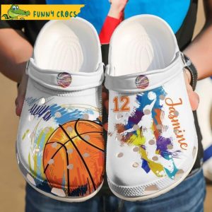 Colorful Customized And Number Basketball Crocs