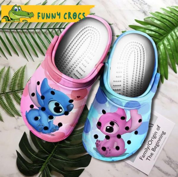 Custom Boy And Girl Stitch Crocs