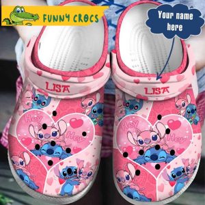 Custom Couple Stitch Crocs Clog Shoes