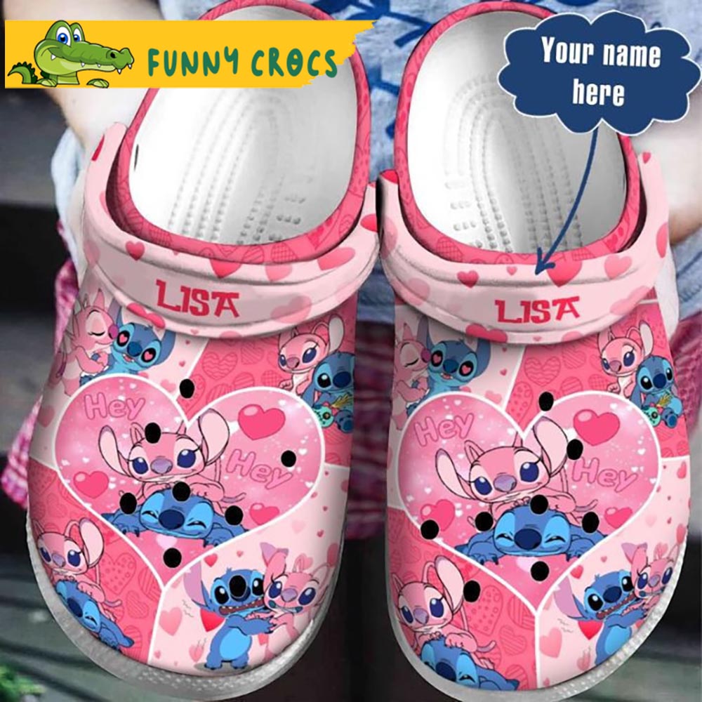 Custom Couple Stitch Crocs Clog Shoes