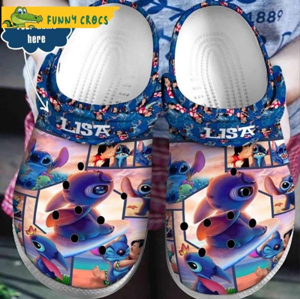 Custom Disney Lilo And Stitch Crocs Clog Shoes