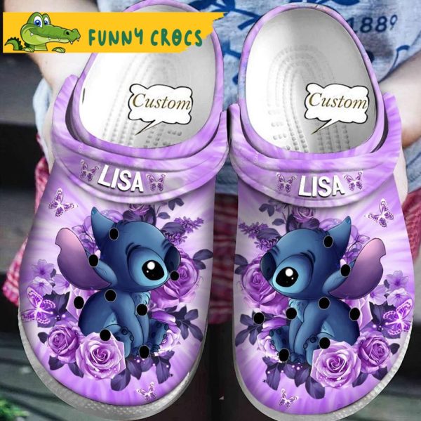 Custom Disney Stitch Pink Crocs