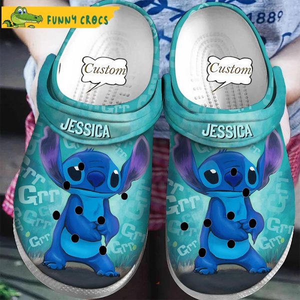Custom Funny Stitch Disney Crocs