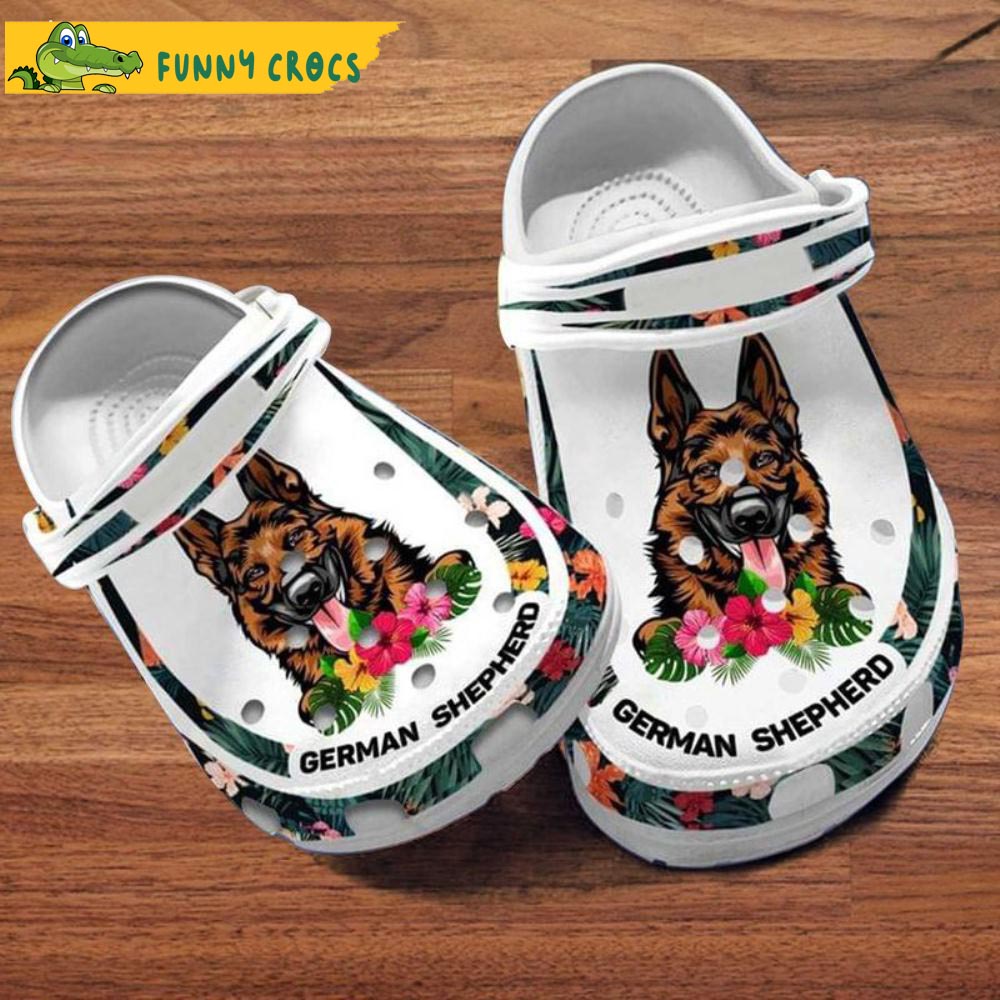 Custom Name German Shepherd Dog Crocs