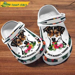 Custom Name Jack Russell Terrier Dog Crocs
