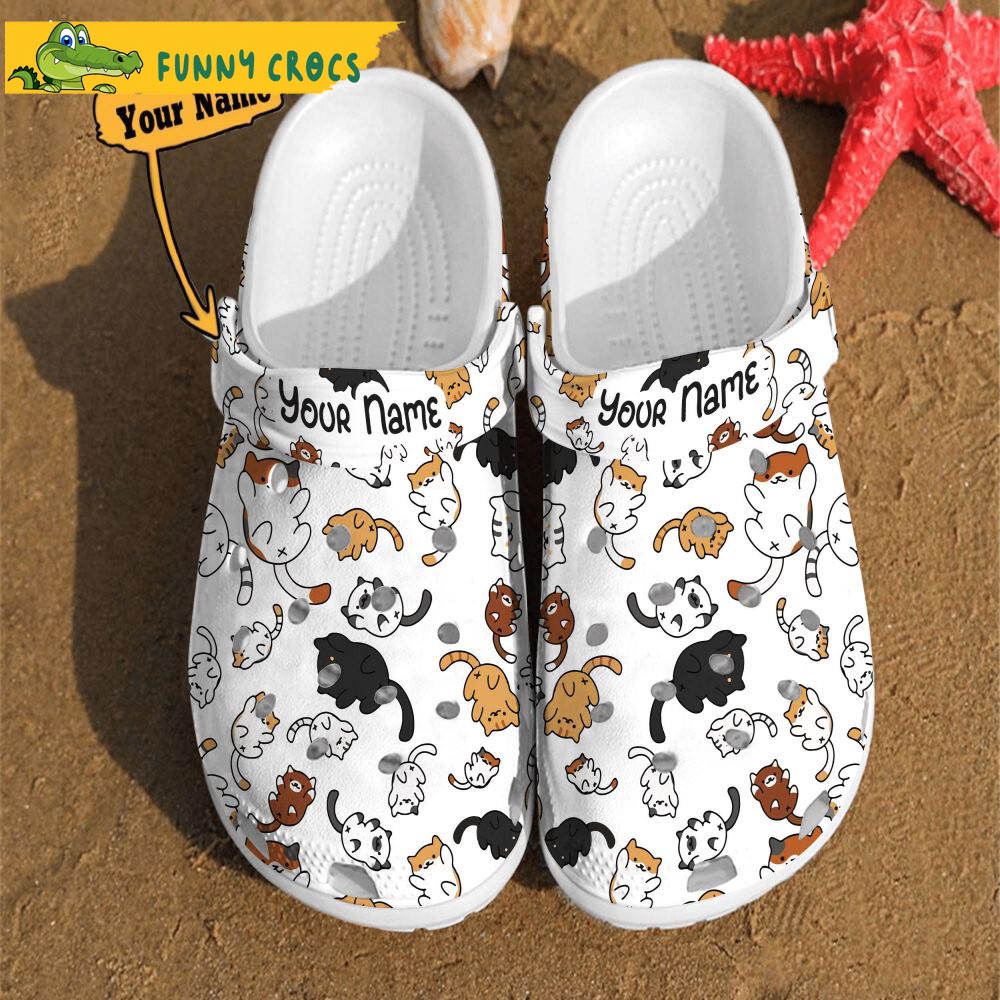 Customized Cat Pattern Crocs - Discover Comfort And Style Clog Shoes ...