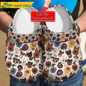 Customized Dog Heads Pattern Crocs