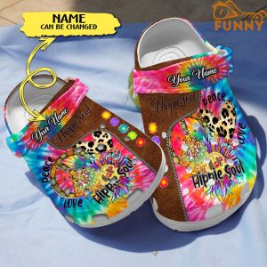 Customized Hippie Soul Crocs 1