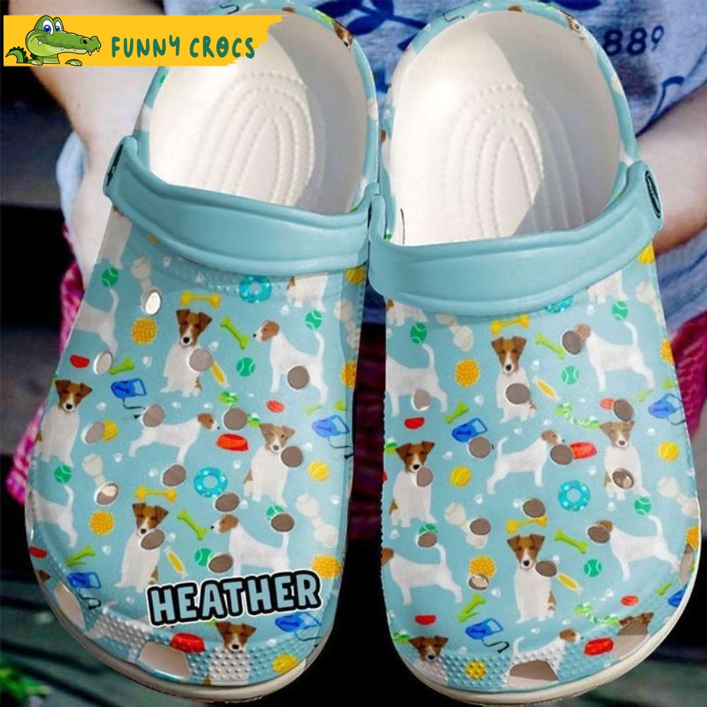 Customized Jack Russell Dog Cartoon Crocs - Discover Comfort And Style ...