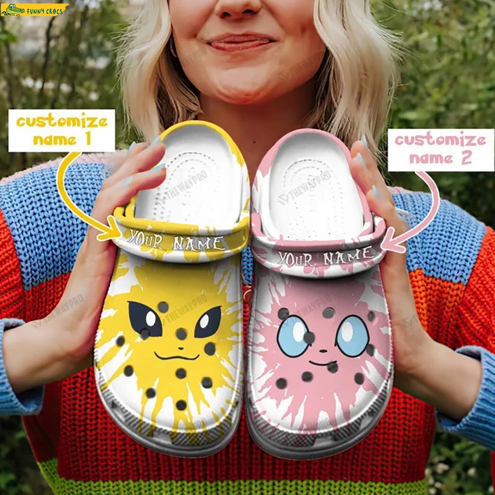 Customized Jolteon Pokemon Crocs Clog Shoes - Discover Comfort And Style  Clog Shoes With Funny Crocs