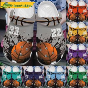 Customized Number 23 Basketball Crocs