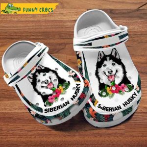 Customized Siberian Husky Dog Crocs