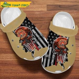 Firefighter Usa Flag Firefighter Loves Croc International Firefighters’ Day Crocs Clog Shoes