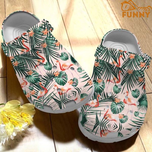 Flamingo Tropical Lovers Gift Crocs