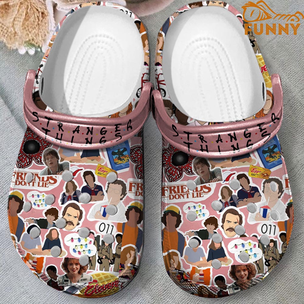 Friends Stranger Things - Discover Comfort And Style Clog With Funny Crocs