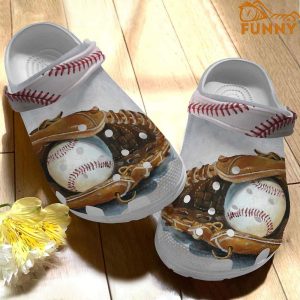 Funny Baseball Gloves Crocs Clog Shoes