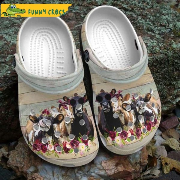 Funny Cow For Life Cattle Animal Crocs
