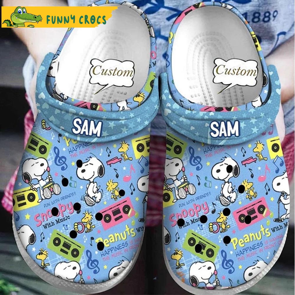 Funny Custom Radio Snoopy Crocs