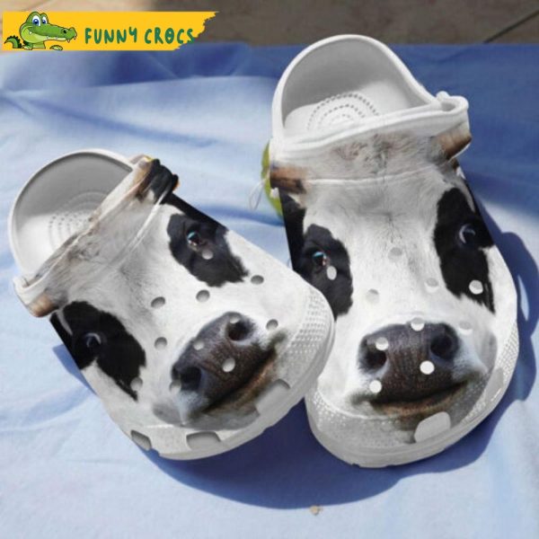 Funny Dairy Cattle Face Cow Crocs