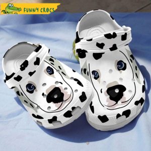 Funny Dalmatian Big Face Dog Crocs