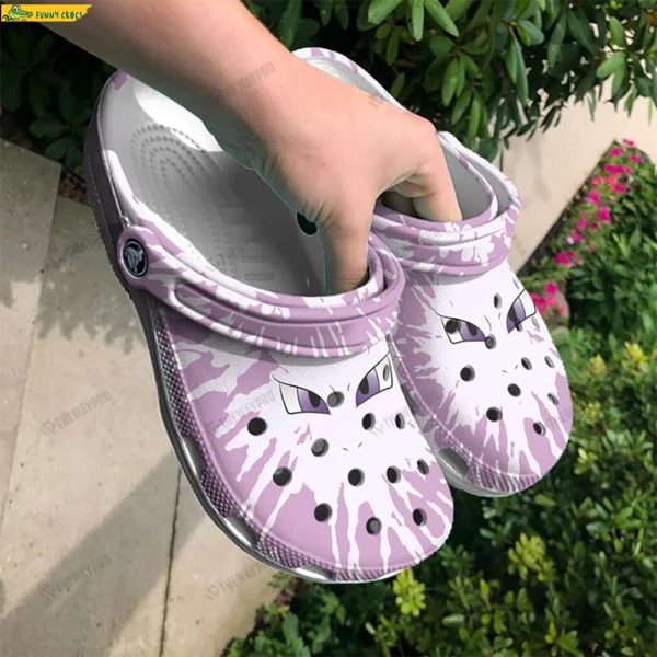 Funny Face Mewtow Pokemon Crocs Clog Shoes