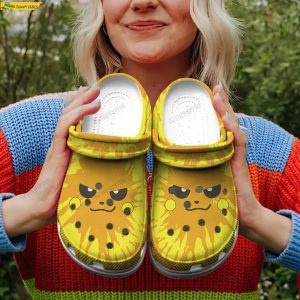 Funny Face Pikachu Pokemon Crocs Clog Shoes 1