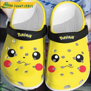 Funny Face Pikachu Pokemon Crocs Clog Shoes