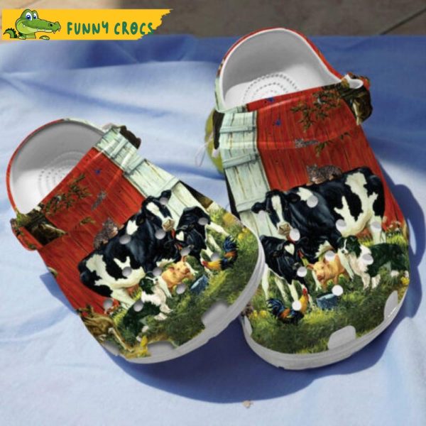 Funny Family Cattle Cow Crocs