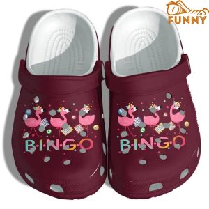 Funny Flamingo Bingo Crocs