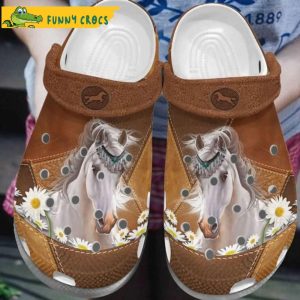 Funny Horse Daisy Flower Crocs