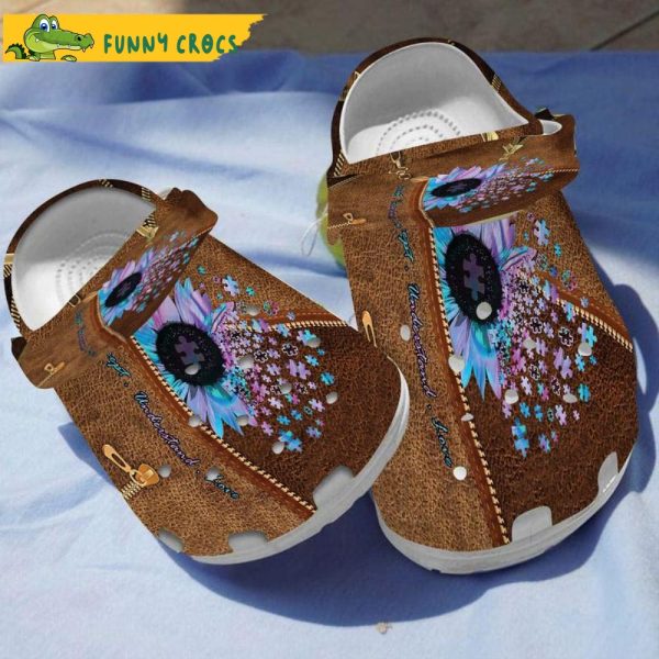 Funny Love Sunflowers Floral Crocs