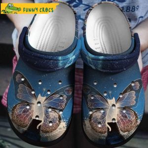 Funny M butterfly Crocs