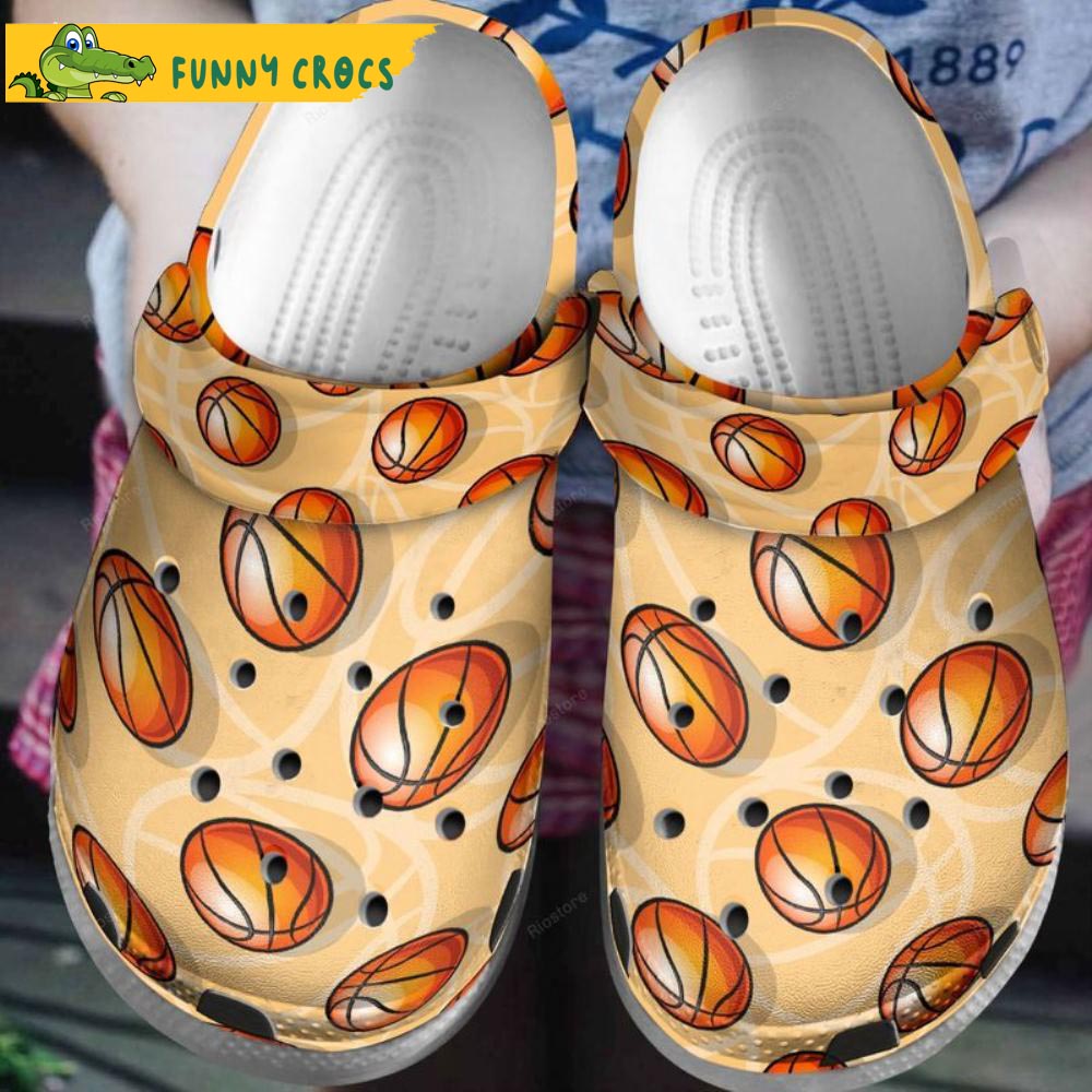 Funny Orange Basketball Crocs