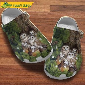 Funny Owl Family Crocs