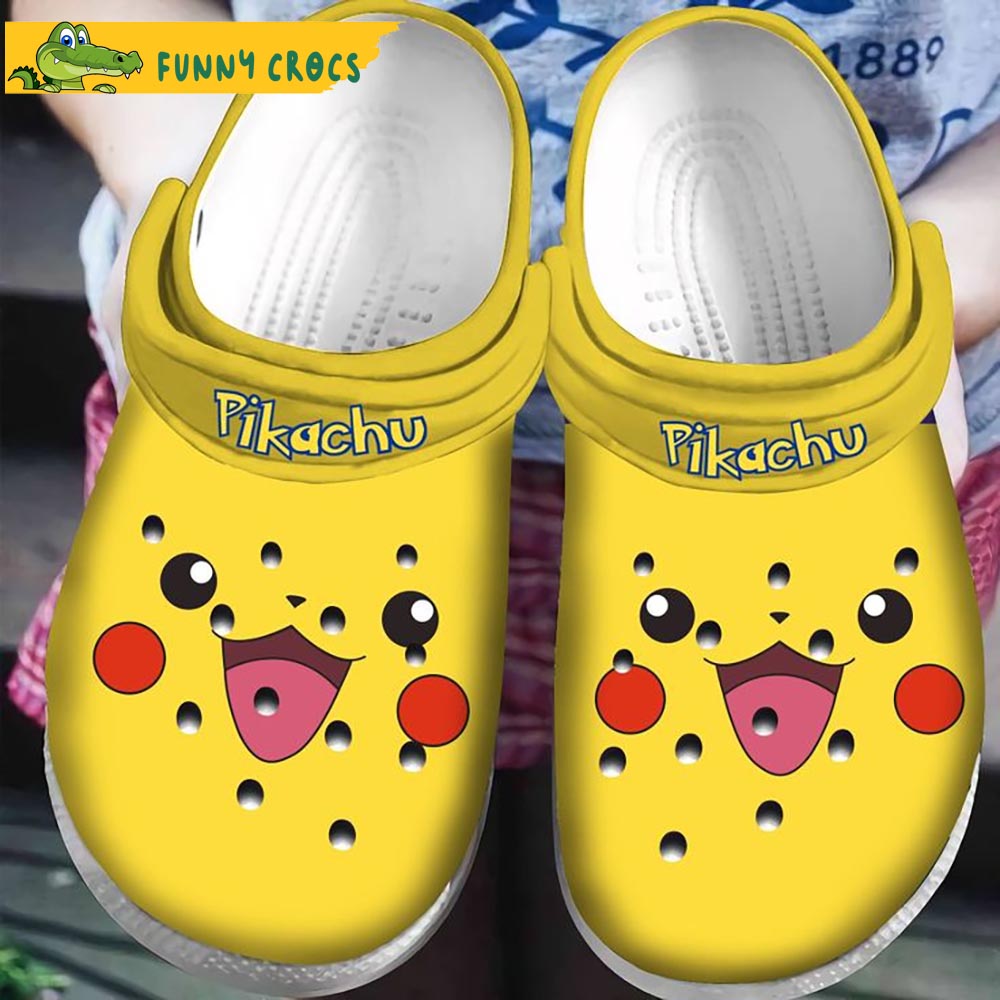 Funny Pikachu Yellow Crocs