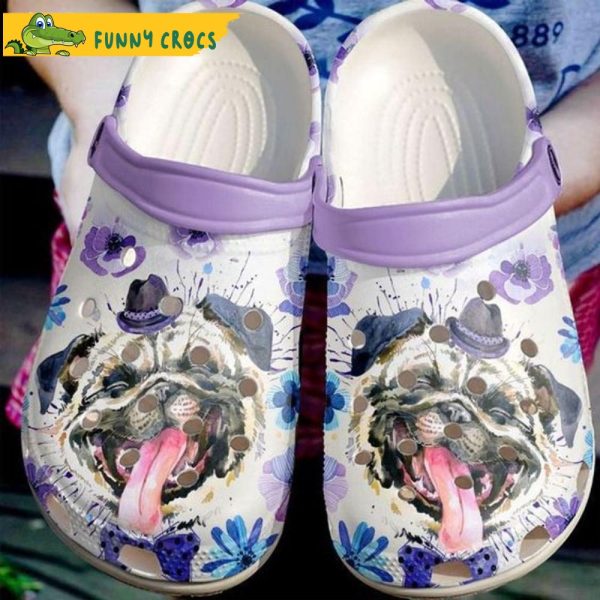 Funny Pug Stick Out Tongue Dog Crocs - Step into style with Funny Crocs