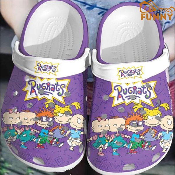 Funny Rugrats Purple Crocs