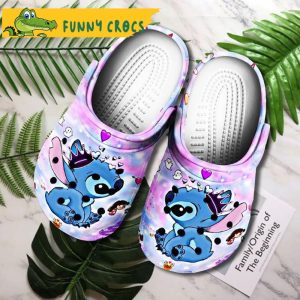 Funny King Stitch Crocs Clog Shoes