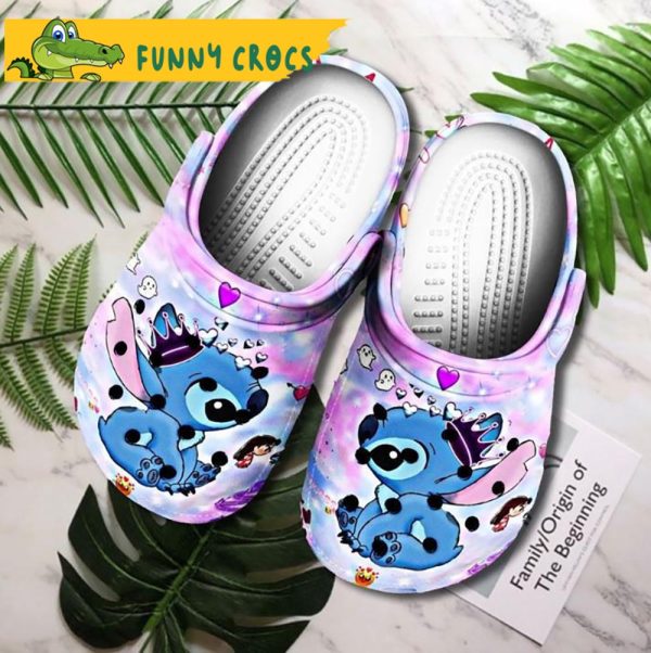 Funny King Stitch Crocs Clog Shoes - Discover Comfort And Style Clog ...